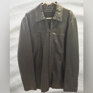 Kenneth Cole Black Leather Jacket
